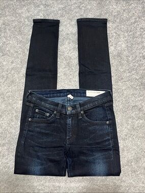 rag & bone Women’s Skinny Jeans in Dark Blue Wash